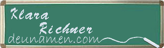 Klara Richner Visitenkarte